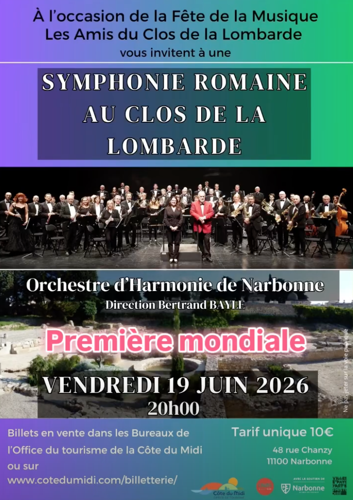 Orchestre Nabonne - SYMPHONIE ROMAINE AU CLOS DE LA LOMBARDE